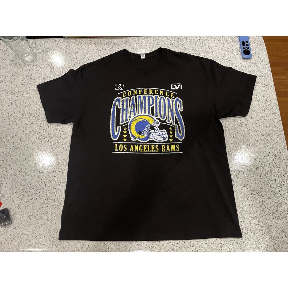 Los Angeles Rams Conference Champions Super Bowl LVI Tshirt Adult XL